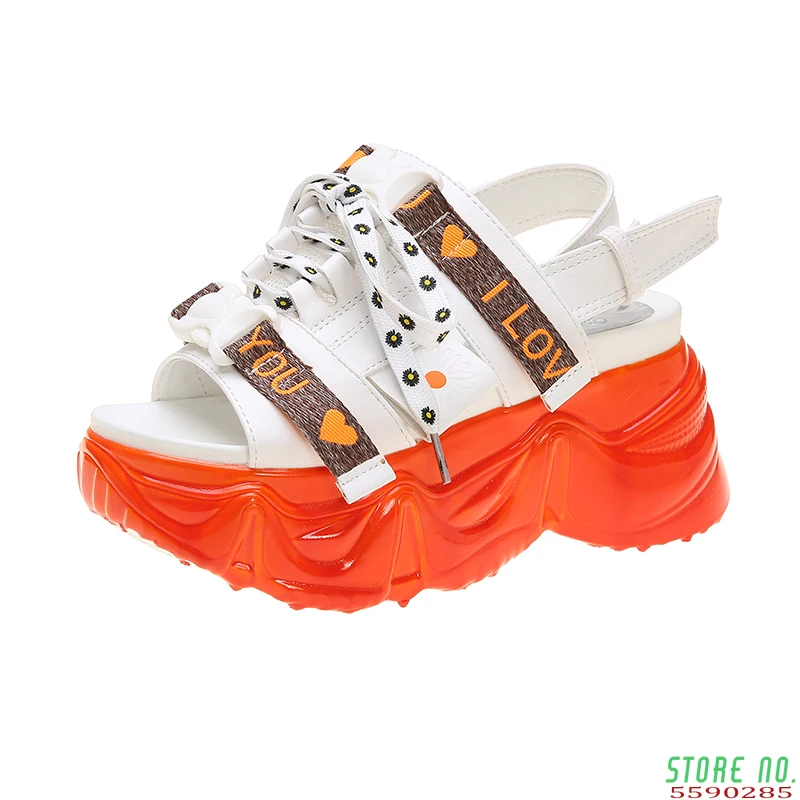 

New Women Sandals Women Summer Platform Sandals Shoes Women Breathable Comfort Walking Sandals white shoes ladies shoe
