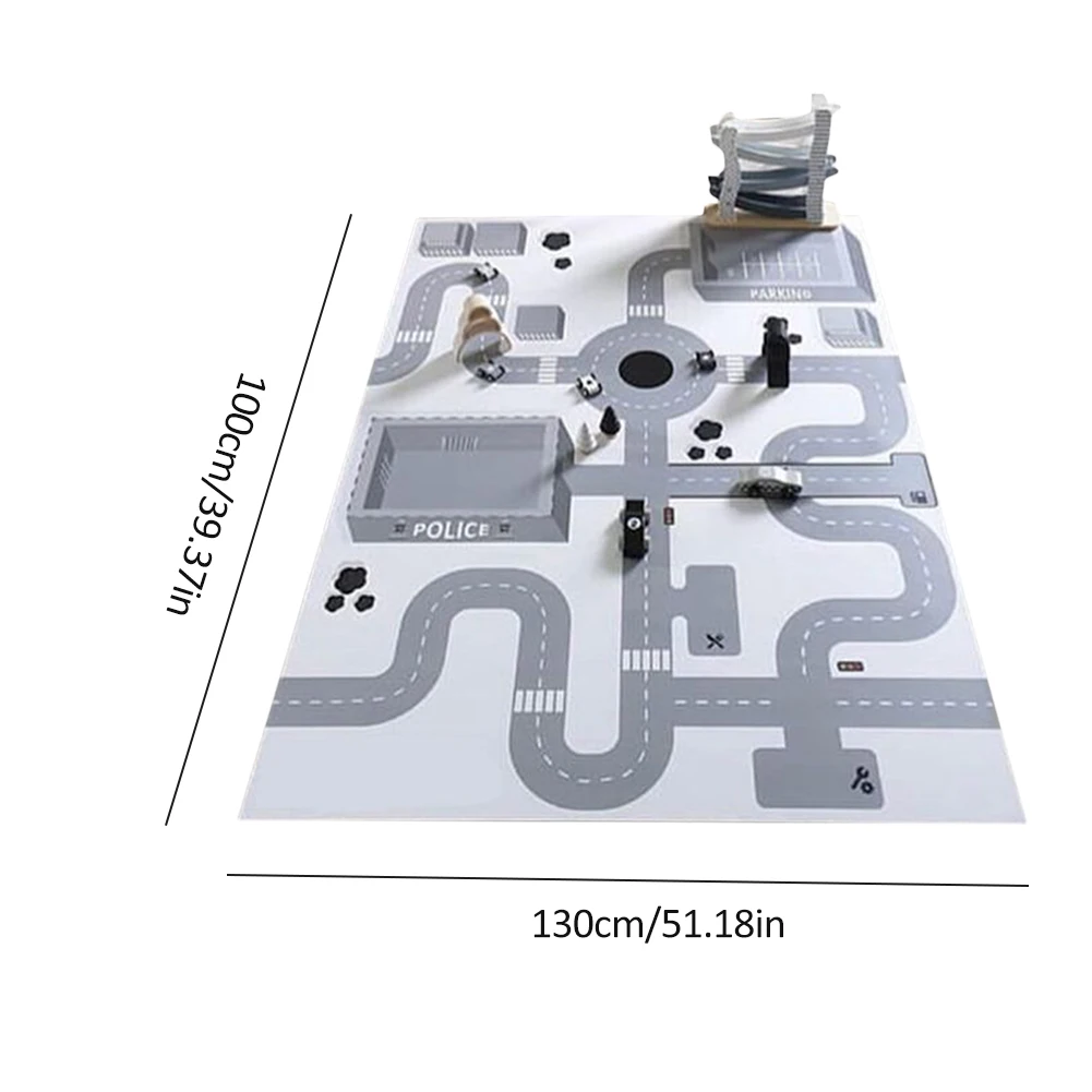 

Children's Road Play House Game Mat Baby Indoor Lawn Crawling Blanket Children's Room Decoration Anti-slip Mat