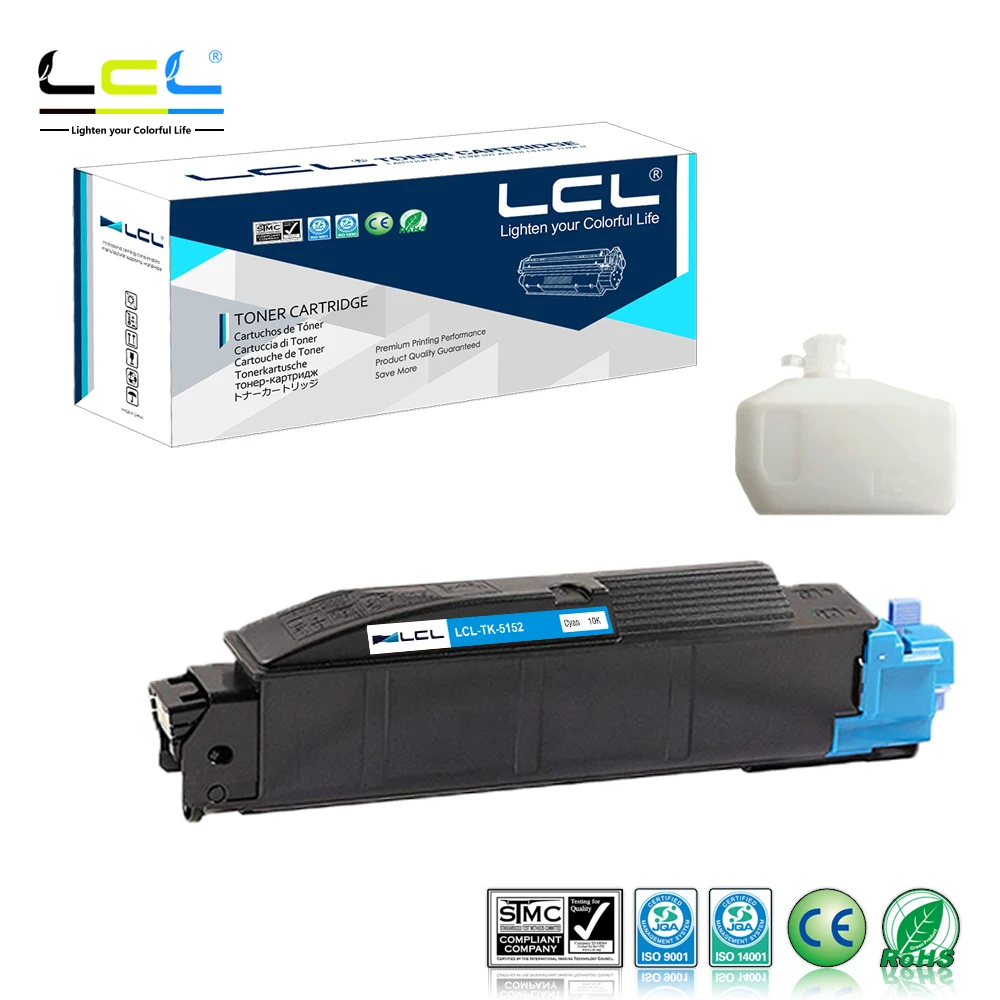 LCL TK-5152 TK-5152K C M Y 1T02NS0US0 (1-Pack K/C/M/Y) Тонер-картридж совместимый для Kyocera ECOSYS M6035cidn M6535cidn |