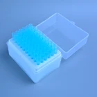 Пластиковая коробка для пипетки, 60 вентиляционных отверстий + 60 шт., 1000 мкл, синие наконечники для пипетки Dragonlab