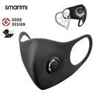 Smartmi Air Спортивная маска для лица респираторы блок PM2.5 дымка анти-дымка Регулируемая ухо висит 3D дизайн с вентиляционным клапаном