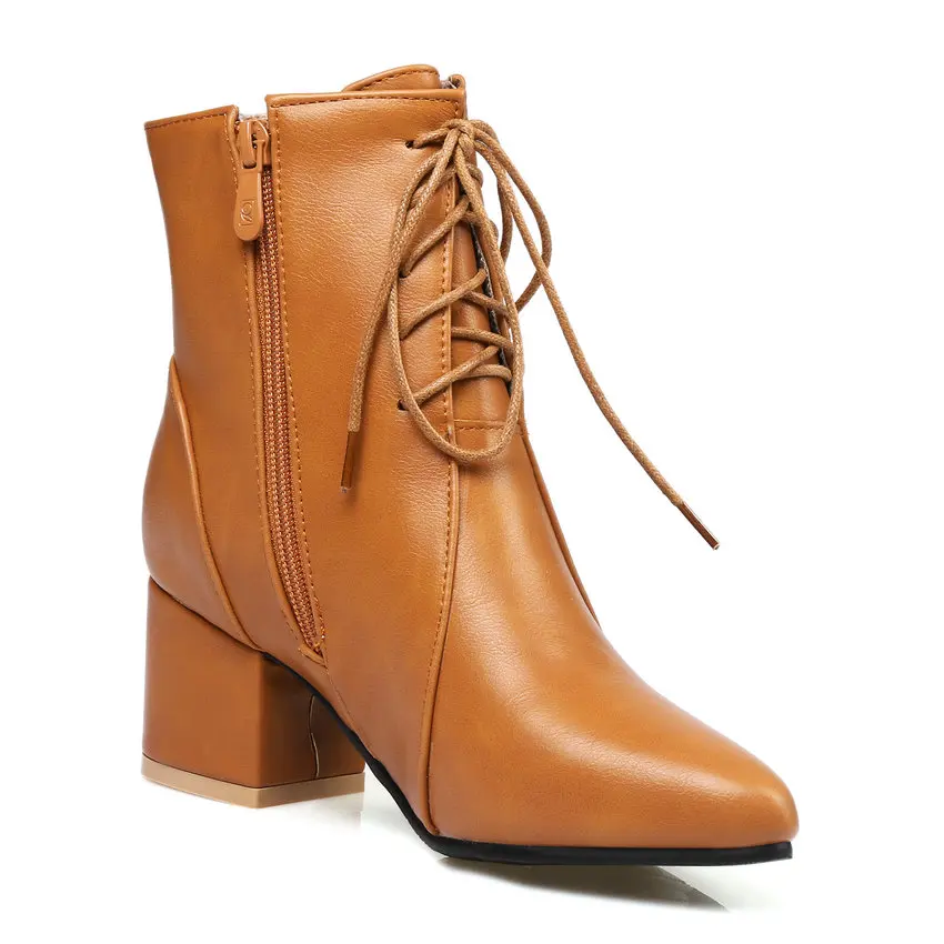 Женские ботинки в западном стиле ESVEVA ботильоны на высоком устойчивом каблуке