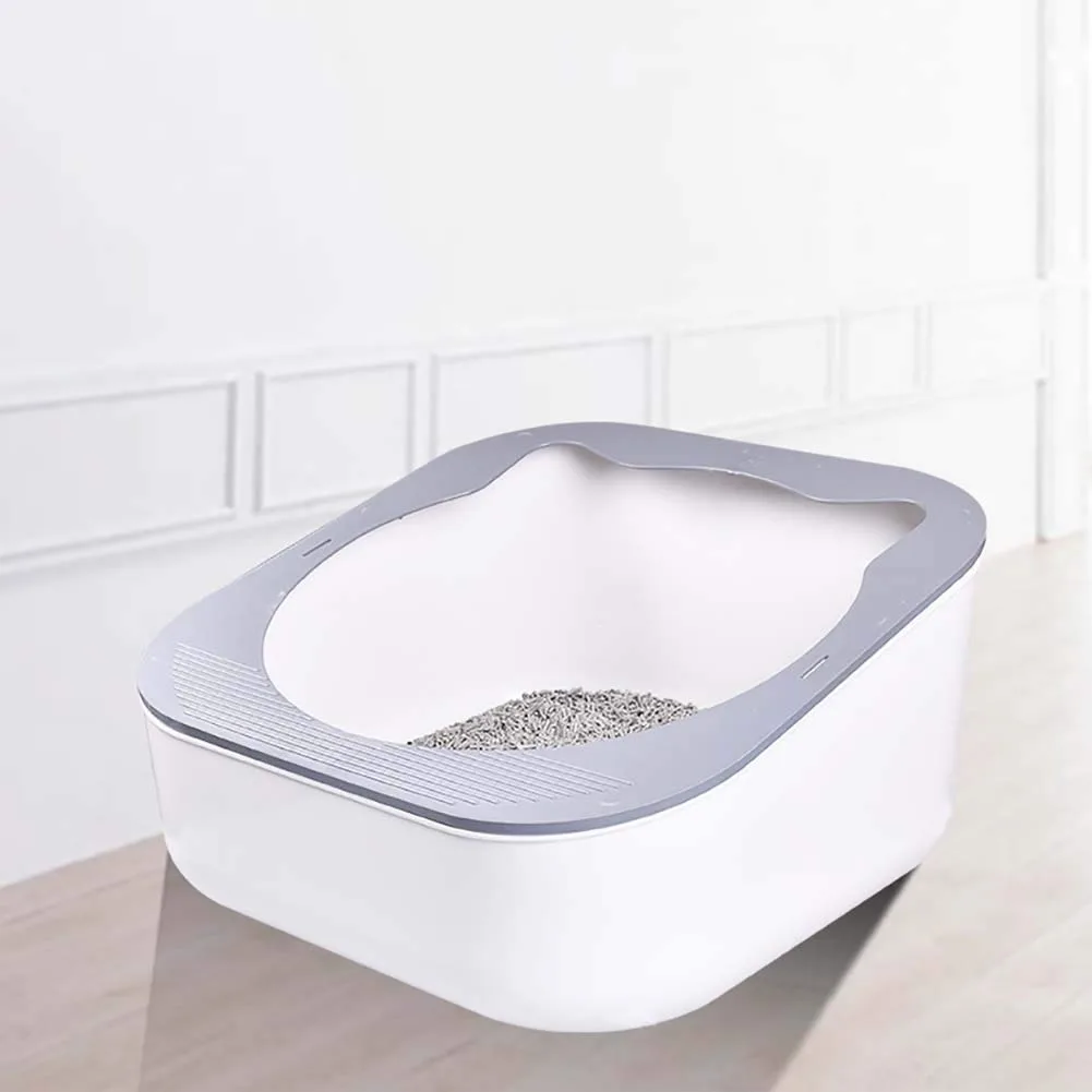 Присоска для кошачьего туалета большая емкость полузакрытый кошачий поднос