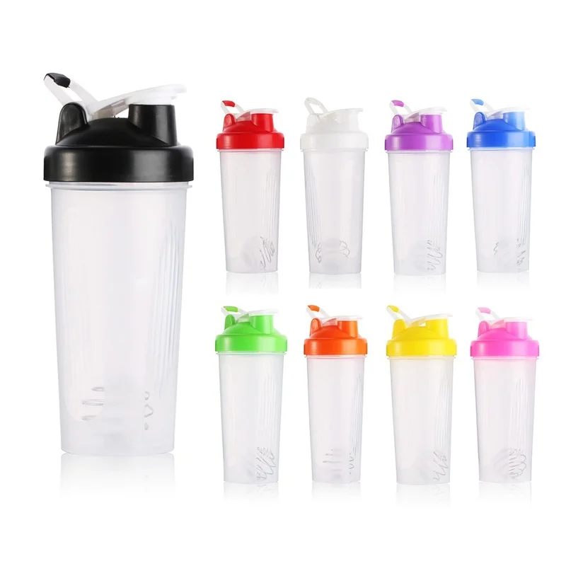 

600ml Creative Shaker Bottle Sports Whey Protein Powder Mixing Bottle with Stirring Ball Itness Water Bottle BPA Free Cup