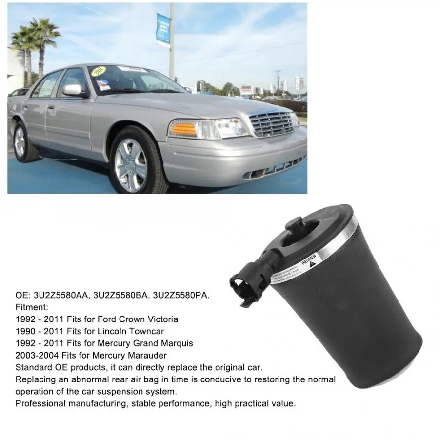 Задняя пневматическая подвеска пружинная сумка 3U2Z5580AA для Ford Crown Victoria 1992-2011