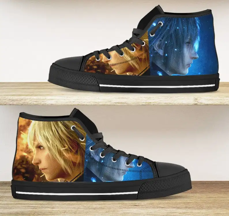 

Final Fantasy XV shoes Mens Womens Designer Leisure Sneakers Men Casual Canvas Shoes Off White