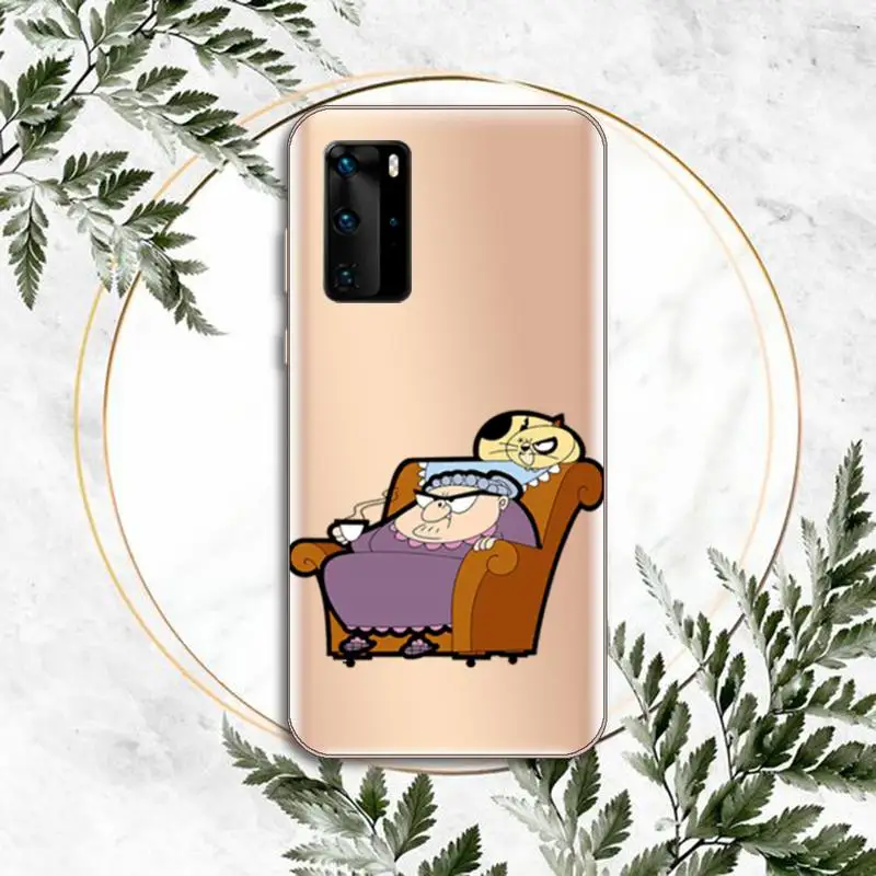 

Bean cartoon animation funny Phone Case Transparent for huawei P 40 30 20 lite pro smart 2019 honor 8X 10i 10 cover