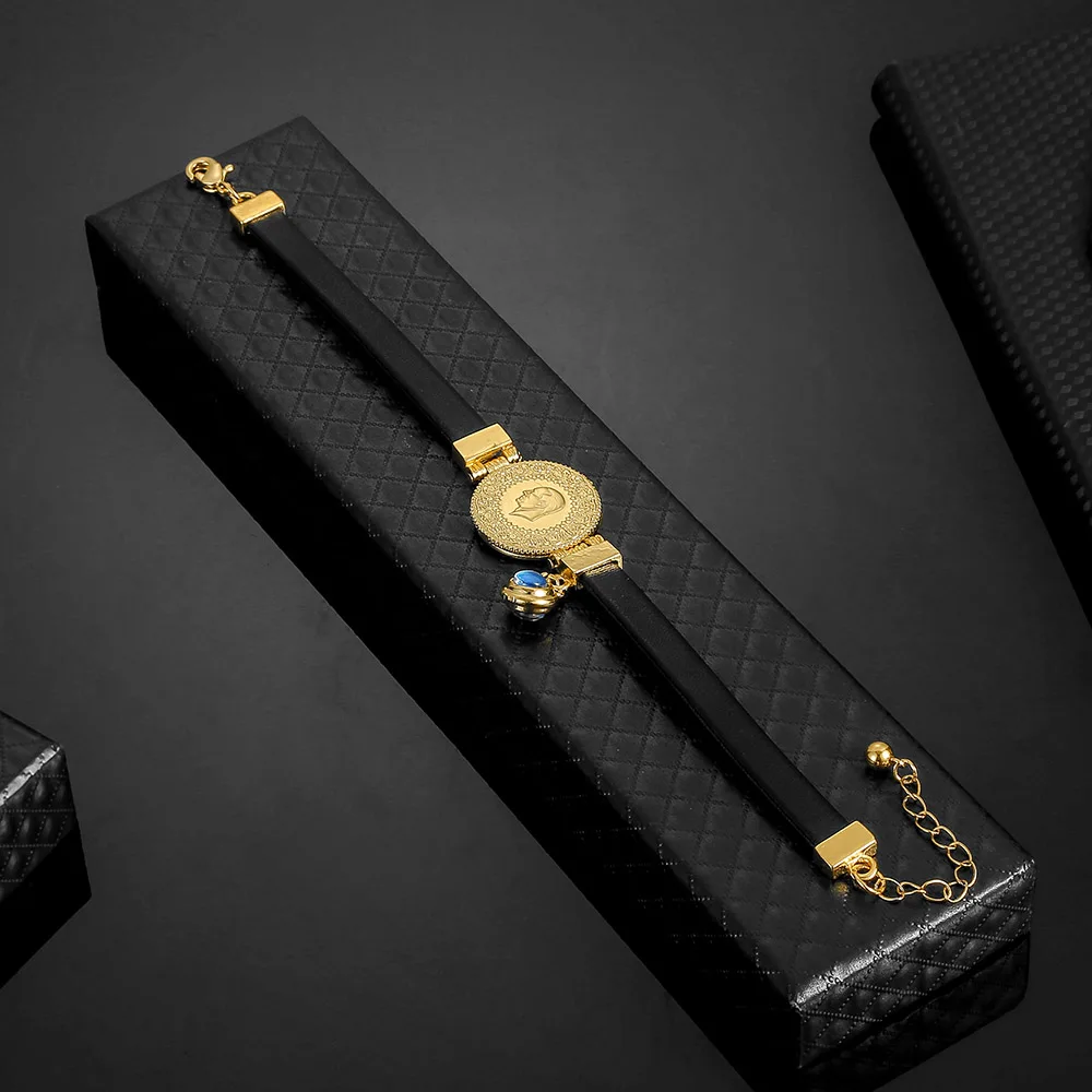 Мухаммед Турецкая монета мусульманский Бог Аллах манжета дьявольский глаз