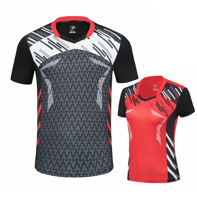 Новые рубашки для бадминтона мужские/женские спортивные настольного тенниса