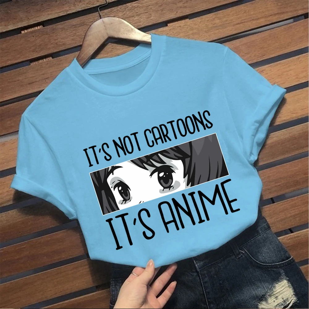 

New Japanese Anime T Shirt Women Kawaii Summer Tops Manga Graphic Tees Femme