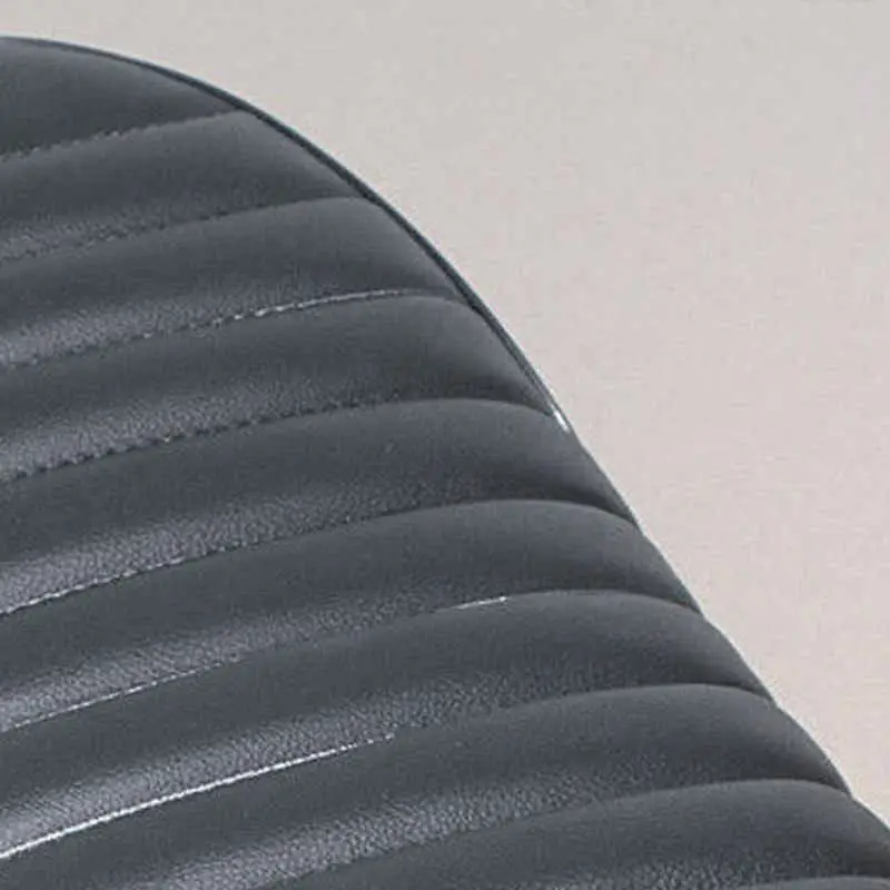 Универсальное Черное Кожаное мотоциклетное Кафе Racer сиденье плоское винтажное