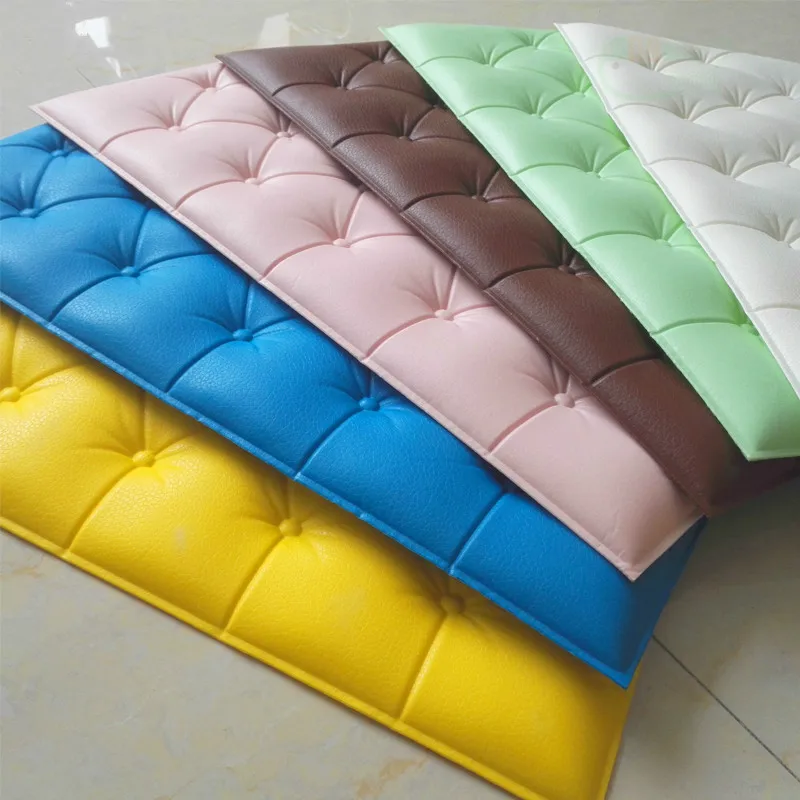 3D наклейка из искусственной кожи PE пена для стен водонепроницаемые