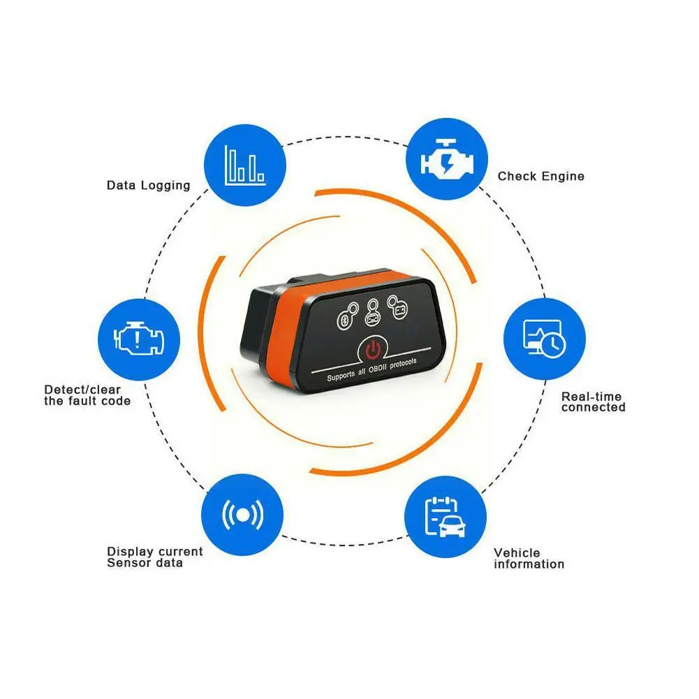 

Vgate Icar2 Bluetooth-compatible Obd2 Diagnostic Tool Elm327 Obd 2 Scanner Mini Elm 327 For Android Code Reader K0h1