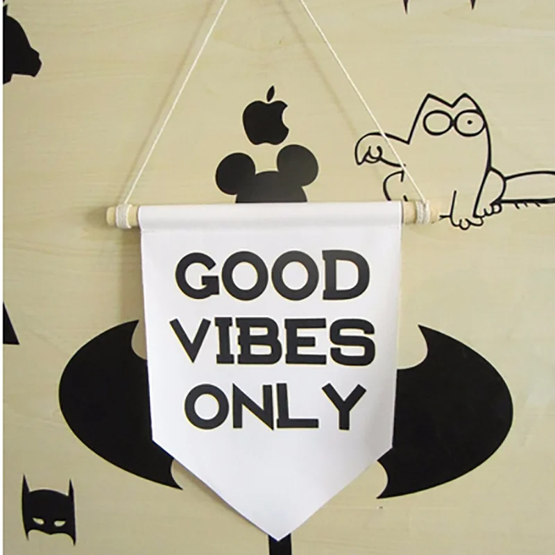 Хороший вид только Настенный холст печать Вымпел детский подарок | Дом и сад