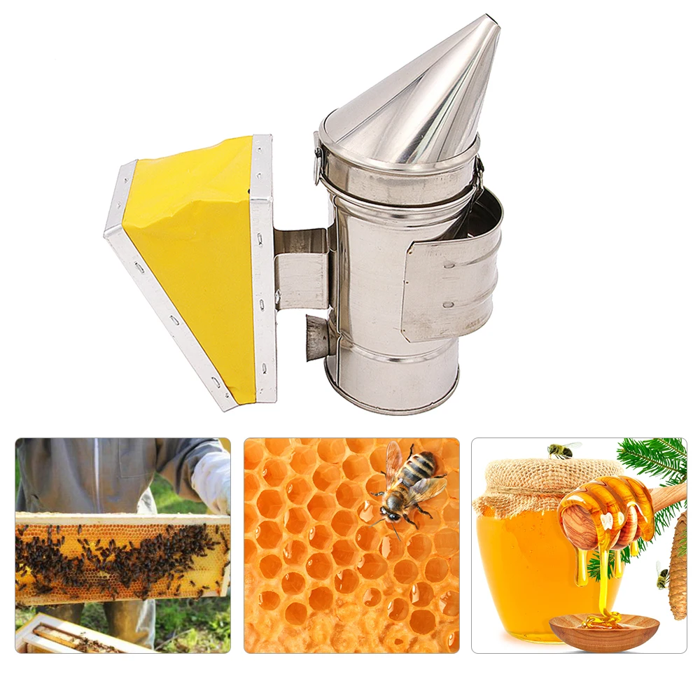 Дымарь для пчелиных ульев Пасечник курильщик из нержавеющей стали