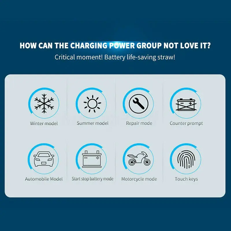 12V 24V 8A полное автоматическое автомобильное зарядное устройство для ремонта импульсов, зарядное устройство s влажное сухое свинцово-Кислотное зарядное устройство s ЖК-сенсорный экран