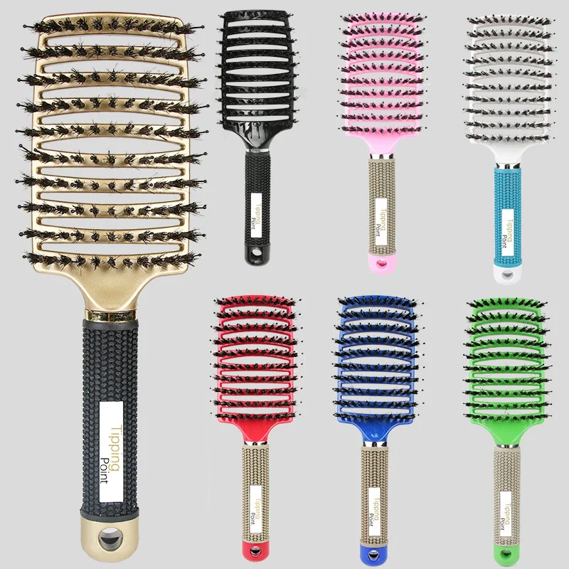 

Бытовая профессиональная Антистатическая щетка для волос, многофункциональная щетка для укладки, щетка для волос, парикмахерский инструме...