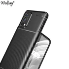Чехол-бампер для Oppo Realme 7 Pro, силиконовый, углеродное волокно, ударопрочный, задняя крышка для Oppo Realme 8 7 Pro, чехол для Oppo Realme 7 Pro