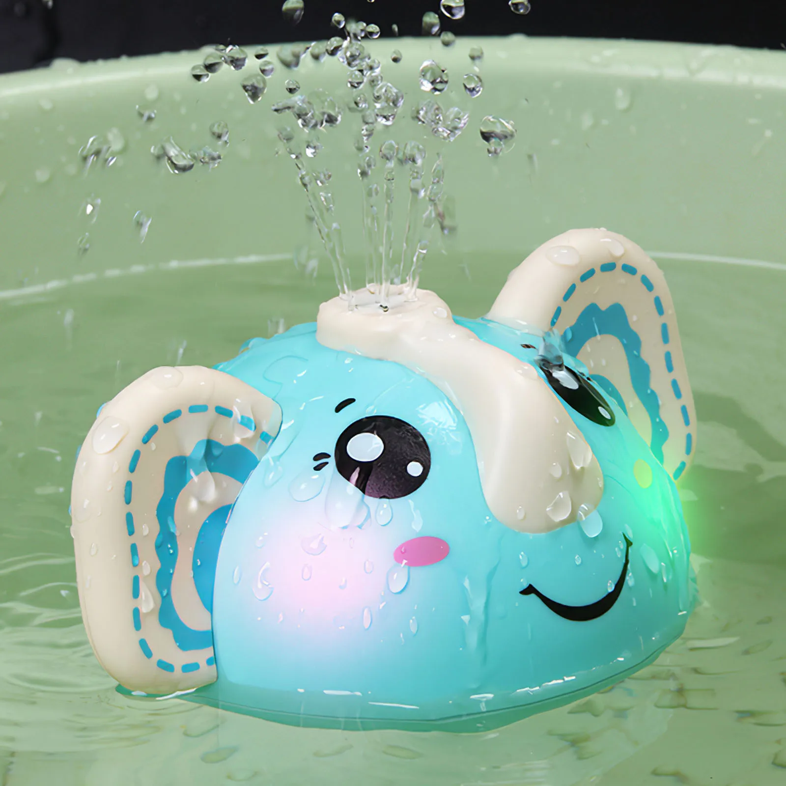 

Cute Sprinkler Bath Waterproofed Electric Sprayer Water Spray Elephant Bathroom Portable Baby Bath Skin-Protective For Bath Kid