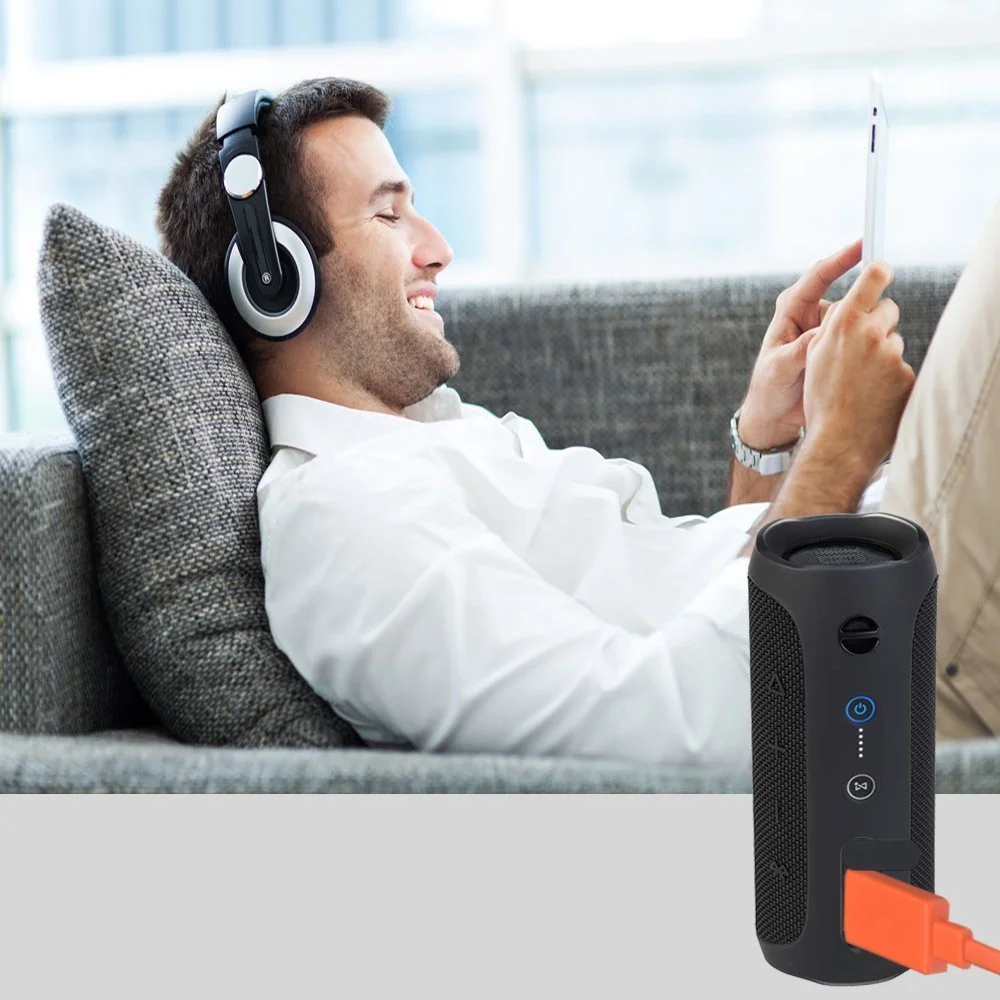 Сменный плоский зарядный USB кабель для JBL Charge 3 2 Flip 4 Pulse Go зажим зарядки Plus Link 10
