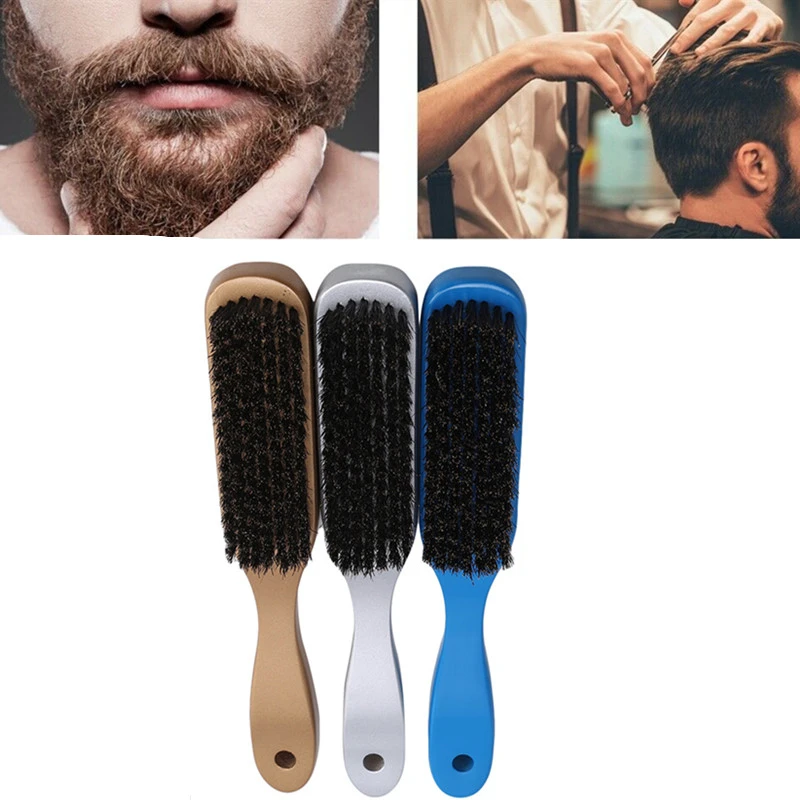 3 цвета деревянной ручкой щетки жесткие щетинки гребни для Для мужчин женщин