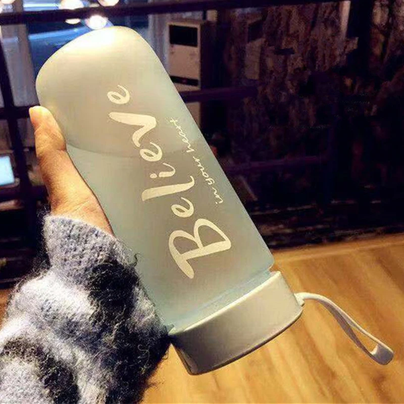 Бутылка для сока воды BPA бесплатно пластиковые квадратные корейский стиль Спортивная бутылка для питья