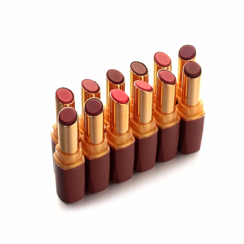 Двусторонняя матовая жидкость цвета &quotнюд&quot губная помада блеск для губ +