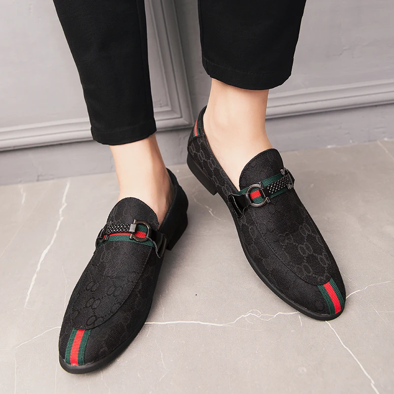 

Туфли мужские парусиновые, роскошные повседневные модные эспадрильи, воздухопроницаемые лоферы, кожаная обувь