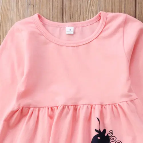 2020 Brand Adorable Toddler Girl Kid Floral Dress Unicorn Tops Pants 2pcs Outfits Clothes Set Size 2-7T | Детская одежда и обувь