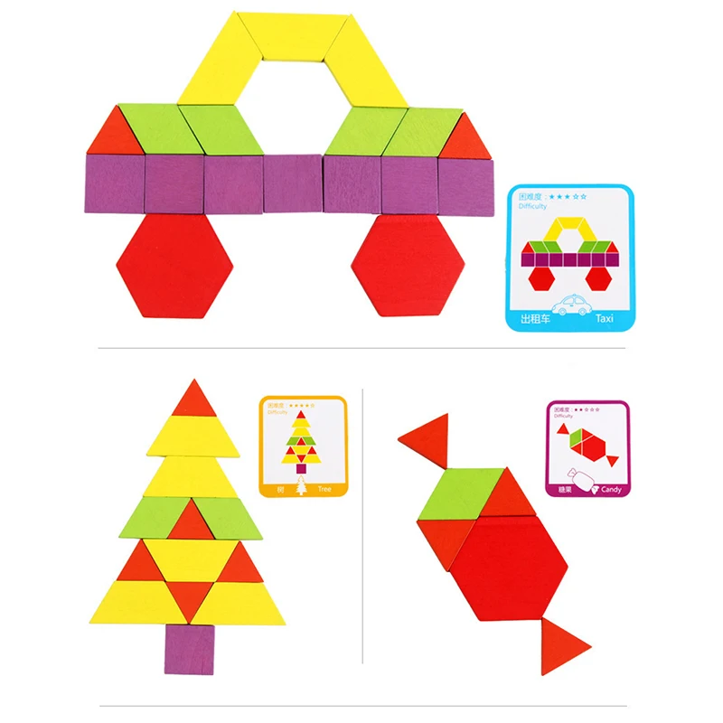 

Children's Puzzle Set Colorful Baby Education Wooden Toys Children Learning Development Toys 155 Blocks