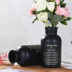 Ваза винтажная, современная, модная стеклянная, черная, ручная работа, красивая, простая, для гостиной, спальни, семейное украшение 2021