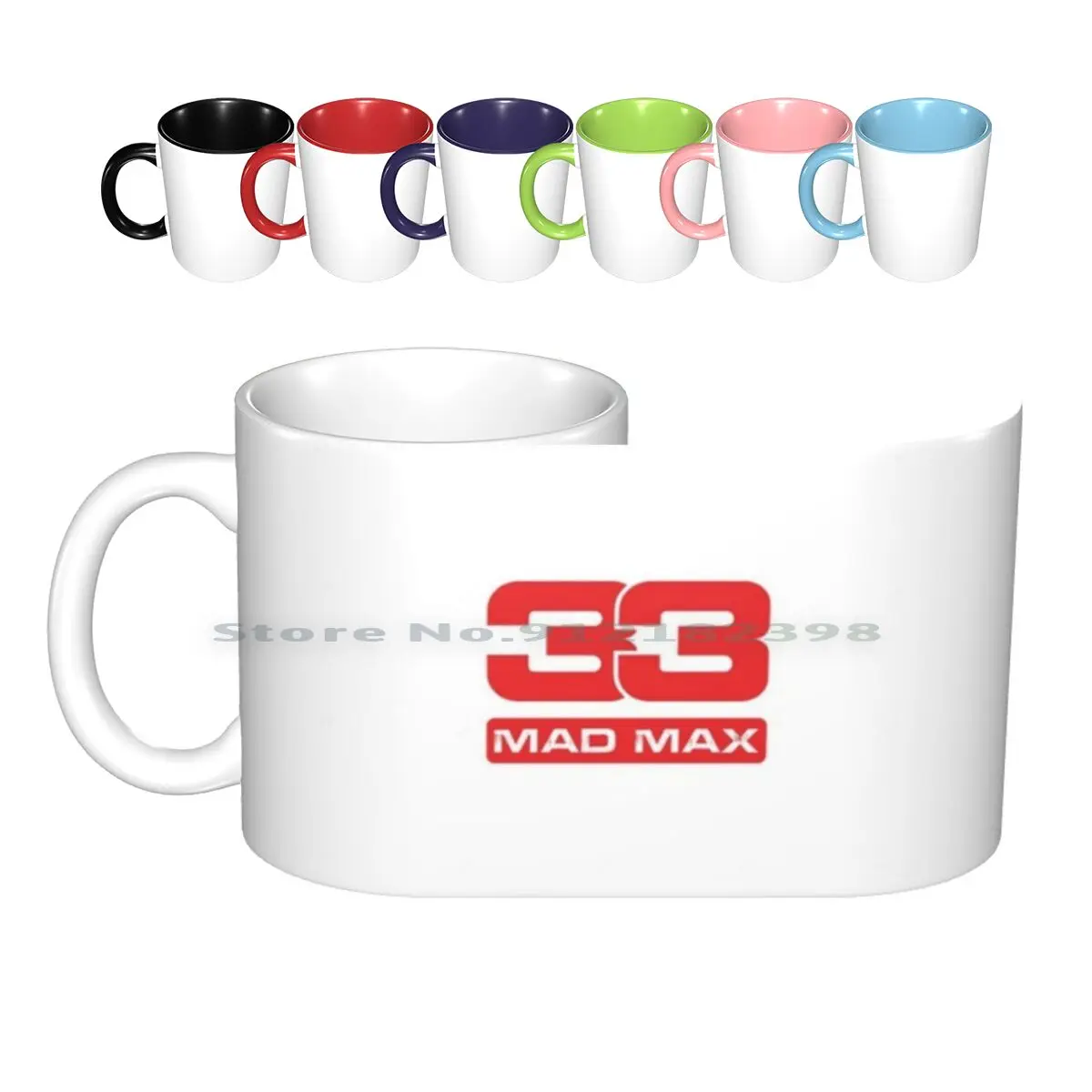 

Madmax-33 гоночные автомобильные керамические кружки, кофейные чашки, Кружка для молока и чая, для мотоспорта 33 Max33, гоночный мир Гран-при, гонки ...