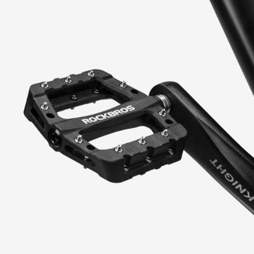 

ROCKBROS Cycling MTB Bike Bicycle Pedals Ultralight Seal Bearings Nylon Molybdenum Pedals Durable Widen Area Bike Bicycle Part