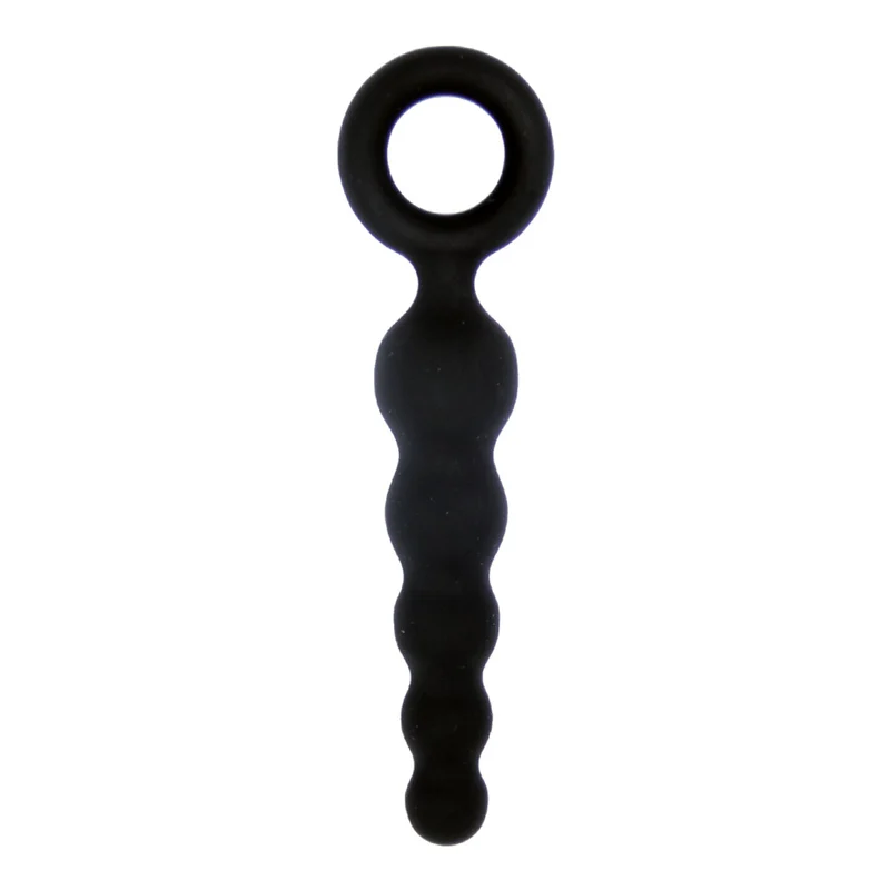 Секс шоп анальная пробка черного цвета из силикона без вибратора эротические