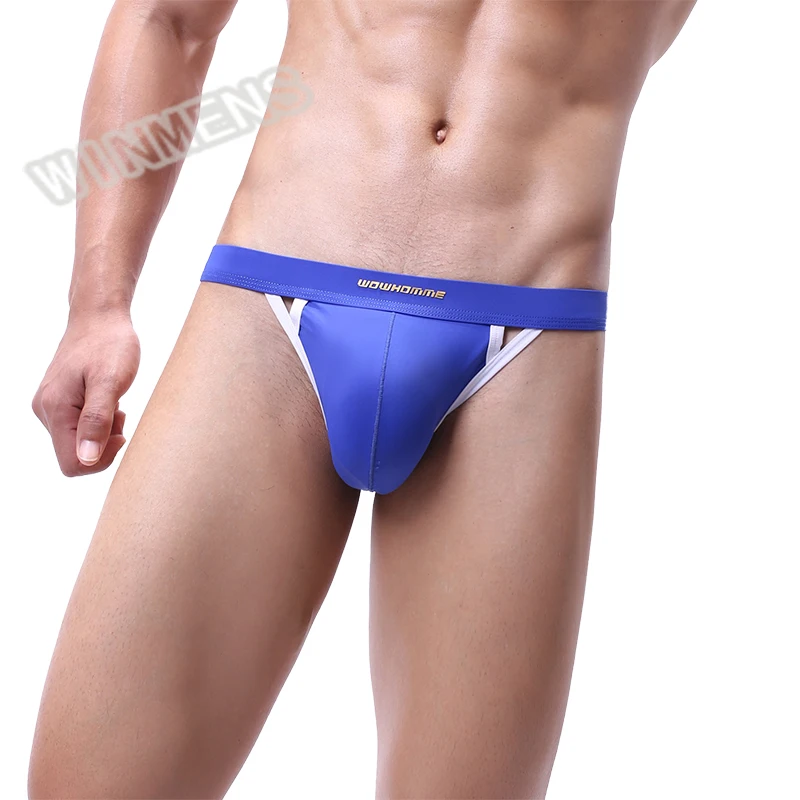 

Брендовое Мужское нижнее белье WOWHOMME, модные однотонные Бесшовные Мужские мини-стринги с открытой спиной, нижнее белье, стринги, джоки