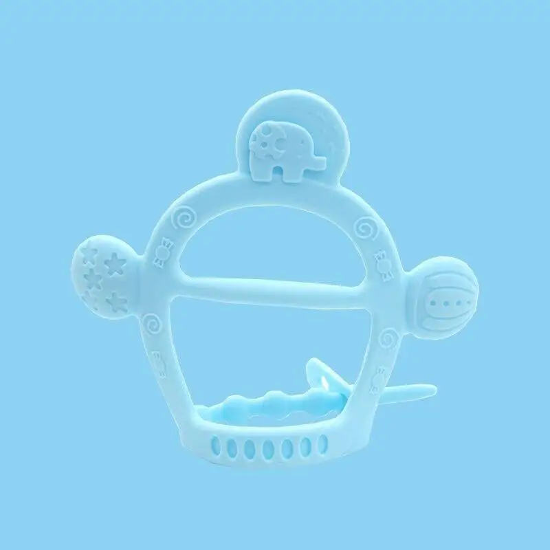 

Newborn Baby Teether Infant Teething Toys Adjustable Stop Sucking Thumb Teether Silicone Baby Teether Baby Accessories