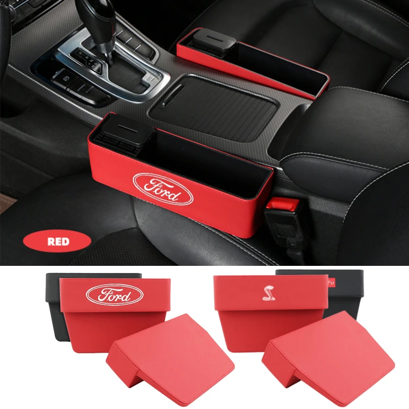 

Автомобильный ящик для хранения на сиденье для Ford Shelby Mustang Transit Fusion Raptor Focus Mk3 Mk2 Explorer Escape Ranger Fiesta Kuga Edge