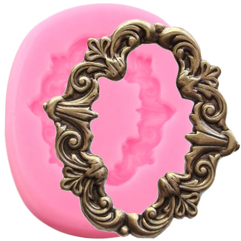 Зеркало в раме силиконовые формы венок инструменты для украшения тортов из