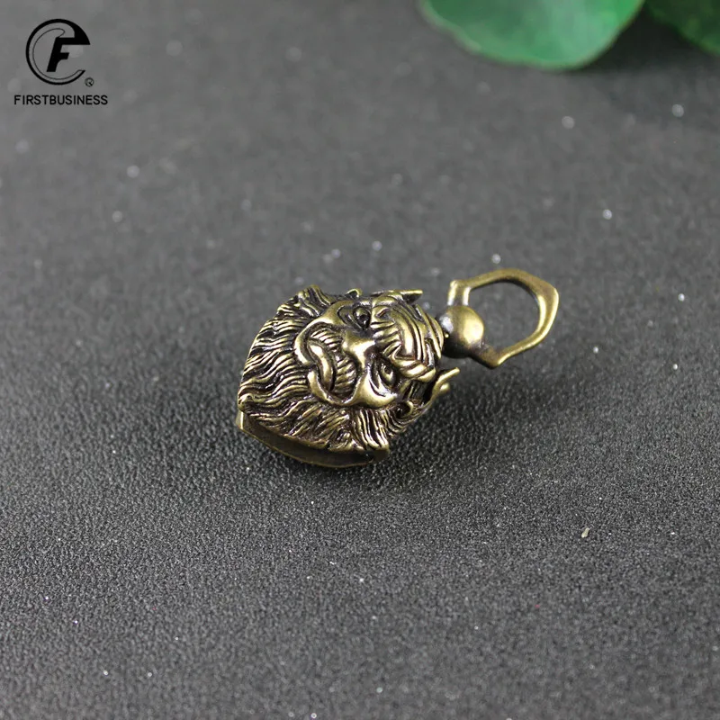 Винтажный медный китайский мифический символ Чунг Куэль звонок на ключах-карманниках, ретро-латунь, избегая зла, Фэн Шуй оберег для мужчин-брелок для ключей на машине.