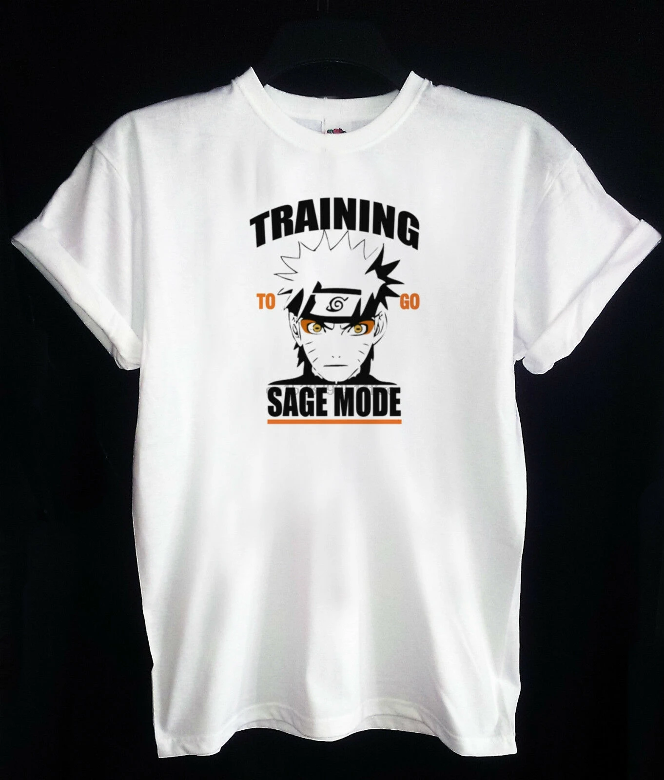 Футболка Наруто тренировочный режим Sage Gym Anime Shippuden высококачественная мужская