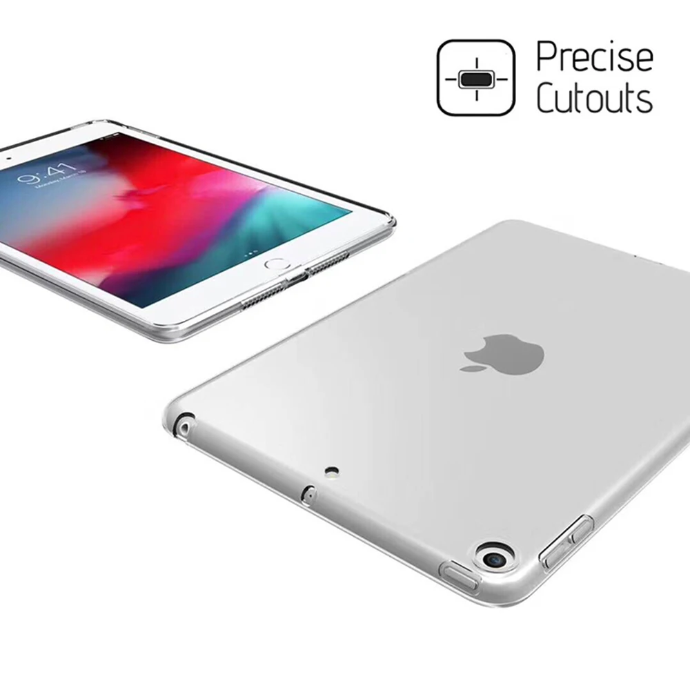 Прозрачный чехол для iPad 10 2 2019 прозрачный мягкий кремний из ТПУ нового 2017 2018 Pro 5 Air 1