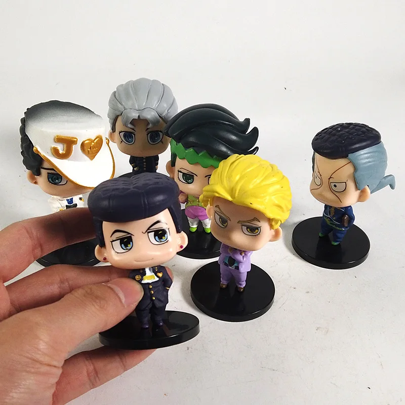 JoJos странные приключения алмаз Небьющийся Higashikata Josuke Kujo Jotaro Rohan Kishibe ПВХ Фигурки