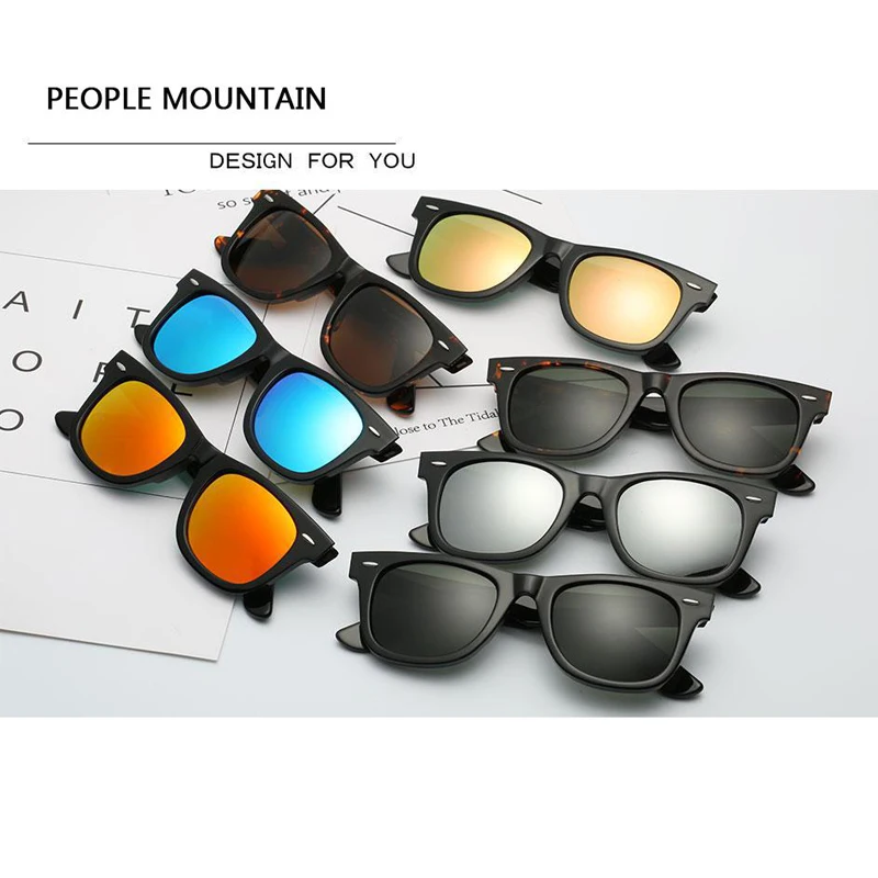 Солнцезащитные очки с зеркальными линзами для мужчин и женщин модные зеркальные