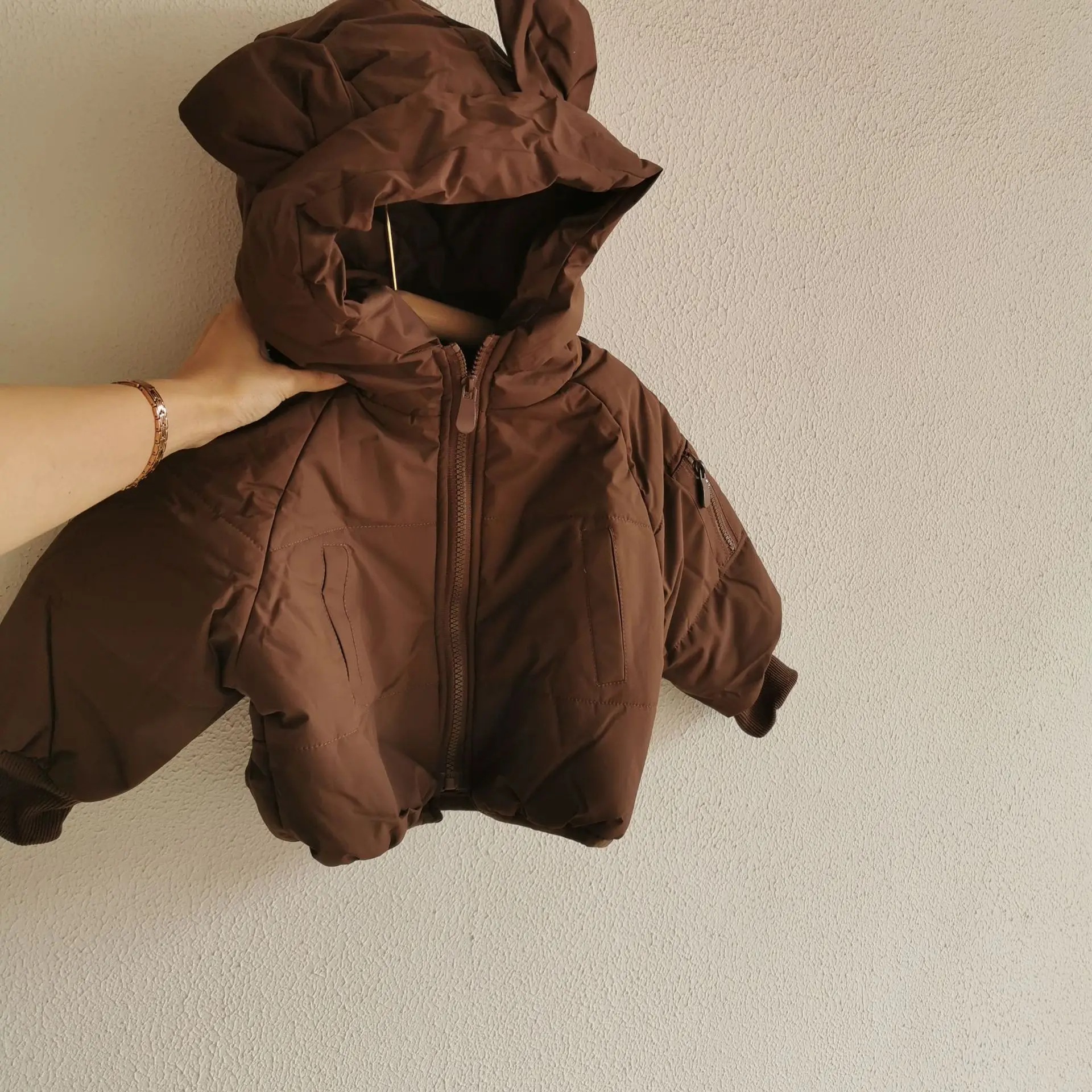 

South Korean children's wear: Bear ears, cotton padded clothes, men's and women's coats
