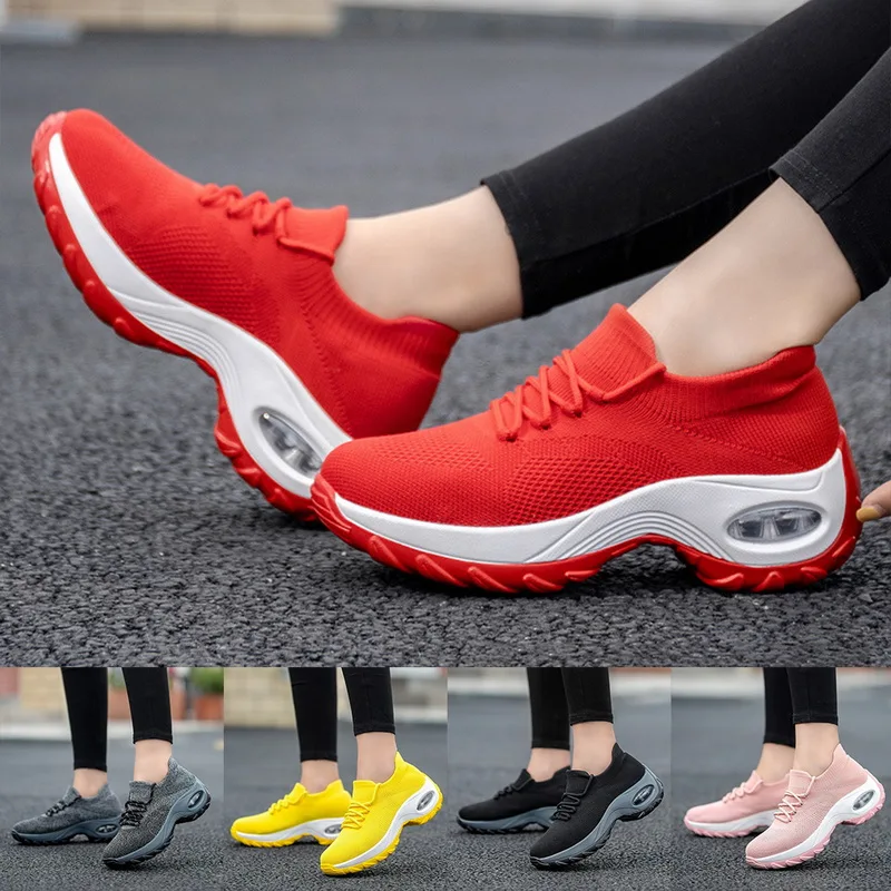 

Platform Sneakers Shoes Breathable Casual Shoes Woman Fashion Height Increasing Ladies Shoes Plus Size 42 2020 platform shoes