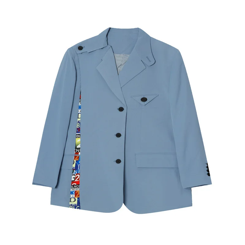 

New spring products Korean style stitching suit jacket men trendy casual suit men M5-BG-M0401