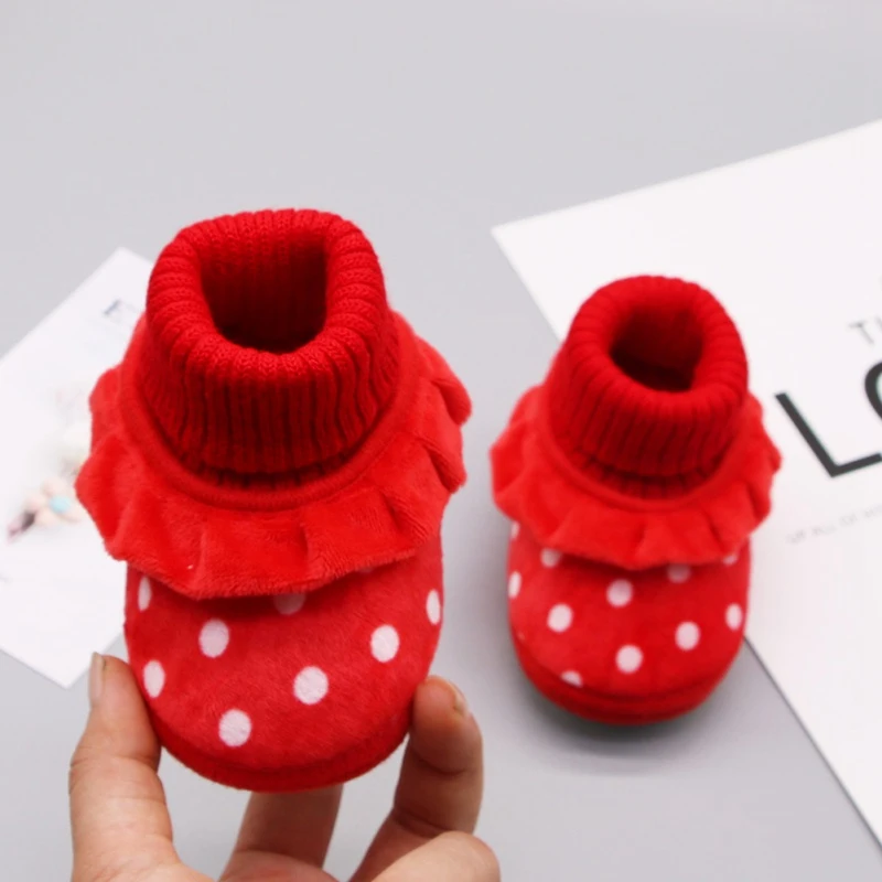 

Baby Girl Boy Toddler snow Boots Shoes Newborn Baby Autumn Winter cotton Warm Soft Sole Walking Shoe