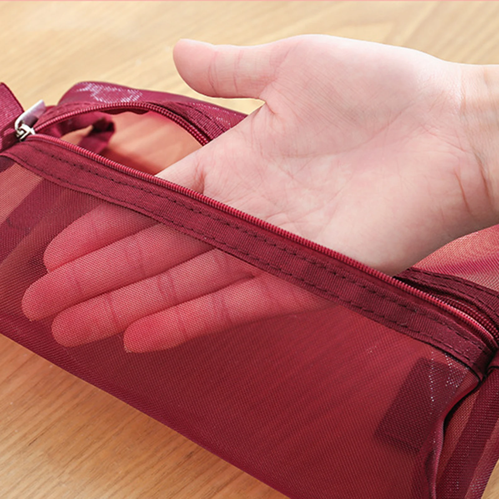 

Detachable Large-Capacity Cosmetics Travel Bag Detachable Roll Up Makeup Travel Organizer Bag Carrying Case Pouch FL