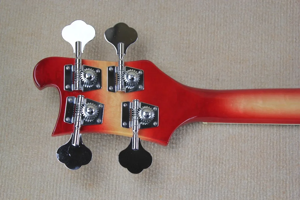 Новинка 2018 фабрика 4 струны Rickenback 4003 fireglo электрический бас прозрачная вишня Ricken