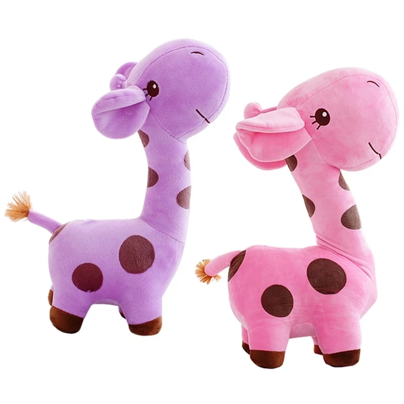 15cm Cartoon Mini Size Giraffe Plush Toy Animal Deer Stuffed Doll Colorful Dolls High Quality for Baby Kids Girls Gifts - купить по